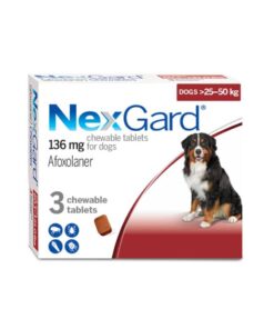 Nexgard Chewable Tablets for Dogs 136mg (1 Tablet)