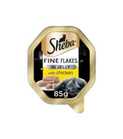 Sheba Fine Flakes Tray In Jelly With Chicken - 85 Gram