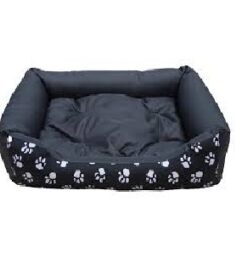 Ultra Soft Pet (Dog/Cat) Bed with Cute Print -Square Medium