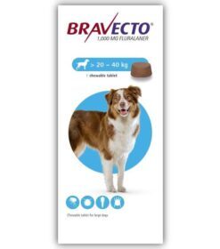 Bravecto 1000mg Chewable Tablets for Large Dogs
