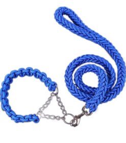 Dog Round Rope Leash With Collar Imported