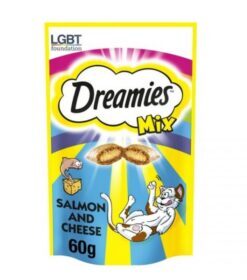 Dreamies Cat Treats with Salmon and Cheese 60 Gram