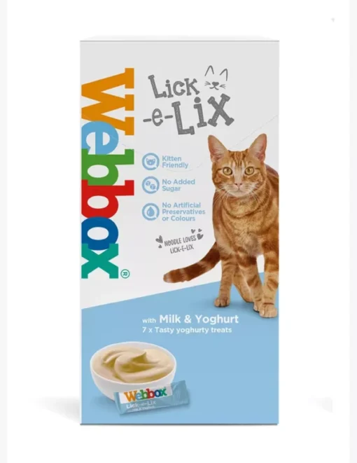 Webbox Lick-e-Lix Creamy Milk & Yoghurt Cat Treats